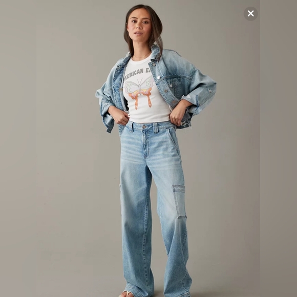 NWT American Eagle Cropped Hey baby Tee - Picture 5 of 6